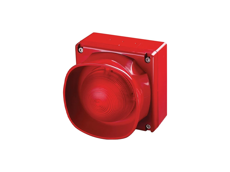 APOLLO XP95 OPEN-AREA MULTI-TONE SOUNDER VID OUTDOOR RED BODY RED FLASH ISOLATING