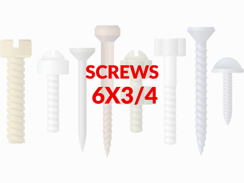 SCREWS 6X34 SIZE 6 34 INCH