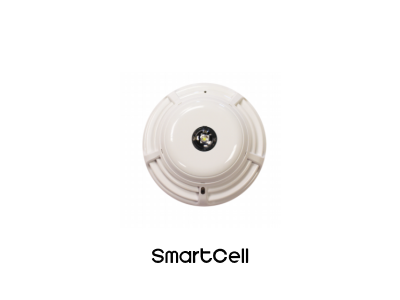 SMARTCELL SMOKE/HT VAD WHITE FLSH