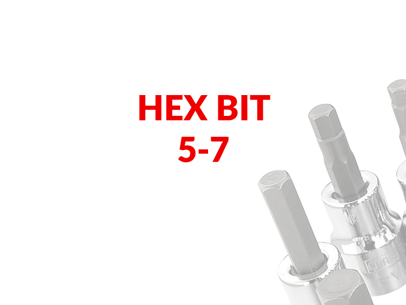 SCREWS HEX BIT 5-7 SINGLE