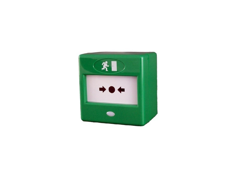 CQR GREEN EMERGENCY DOOR RELEASE TRIPLE POOL WITH OPTIONAL 12-24VDC LED
