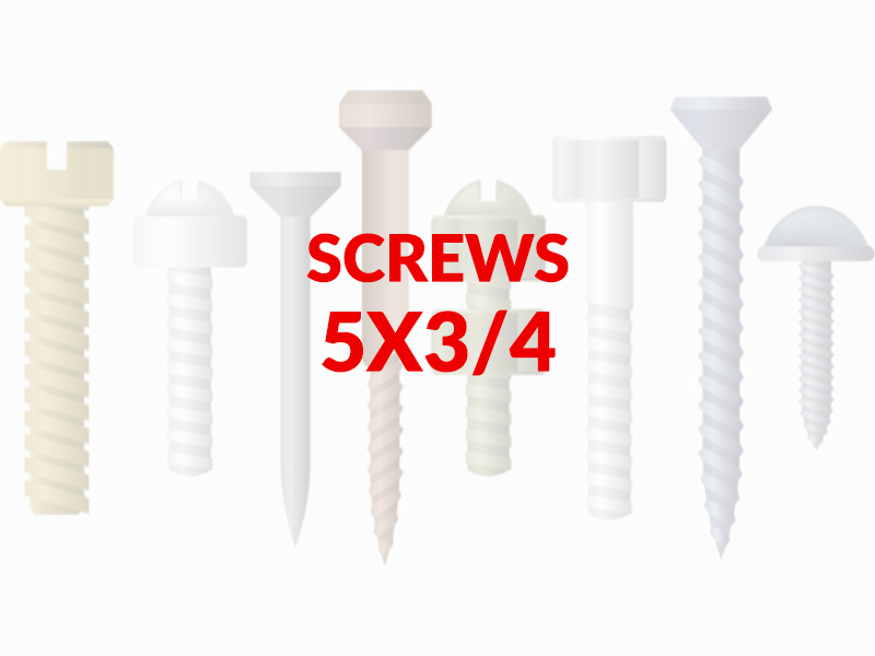 SCREWS 5X34 SIZE 5 34 INCH