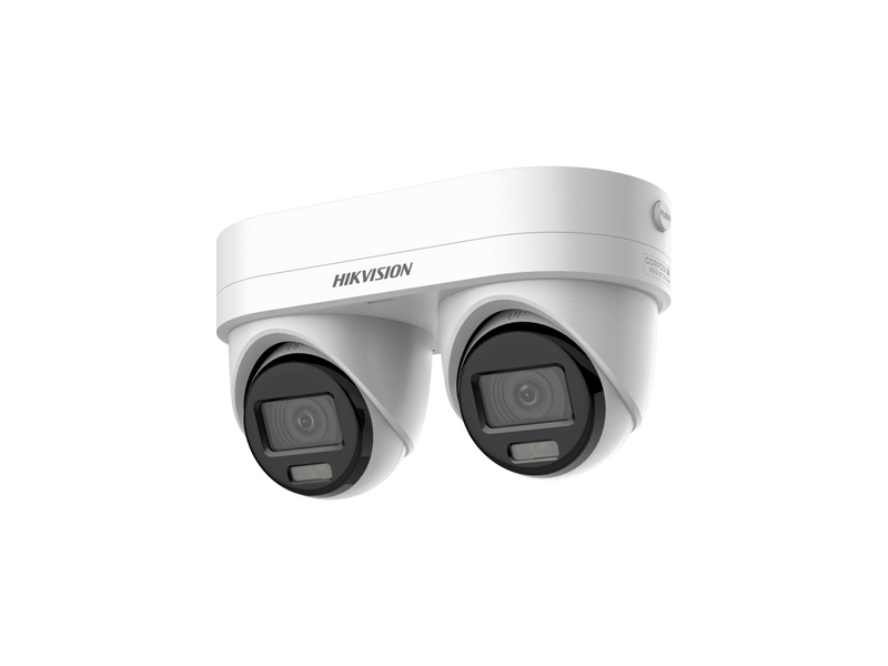 HIKVISION 4 MP DUAL-LENS FIXED POINT ZOOM TURRET NETWORK CAMERA