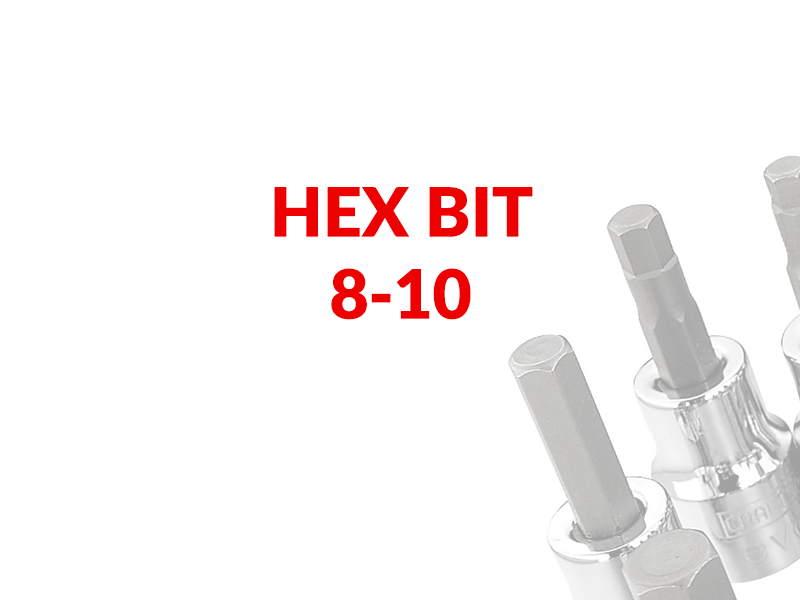 SCREWS HEX BIT 8-10 SINGLE