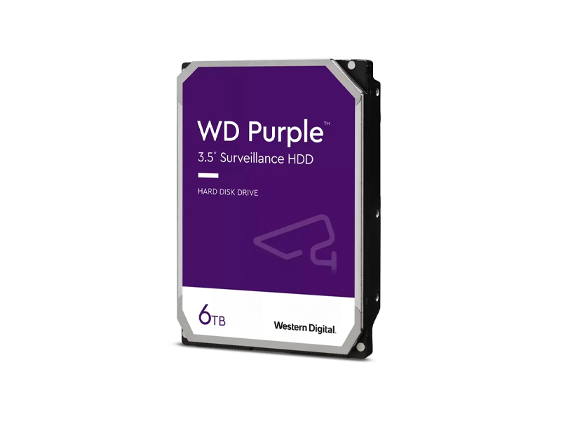 WD 6TB 3.5" PURPLE SURVEILLANCE HARD DRIVE