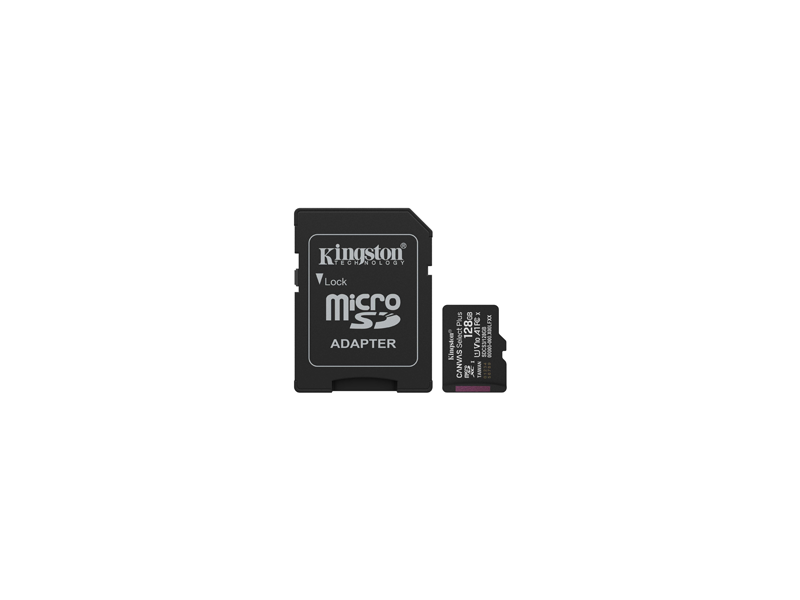 KINGSTON 128GB MICROSDXC CANVAS SELECT CARD + ADAPTER