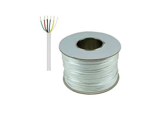 6 CORE ALARM CABLE WHITE 100M ROLL