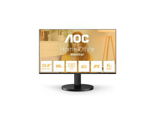 AOC 24" MONITOR 1920X1080, HDMI, VGA, SPEAKERS