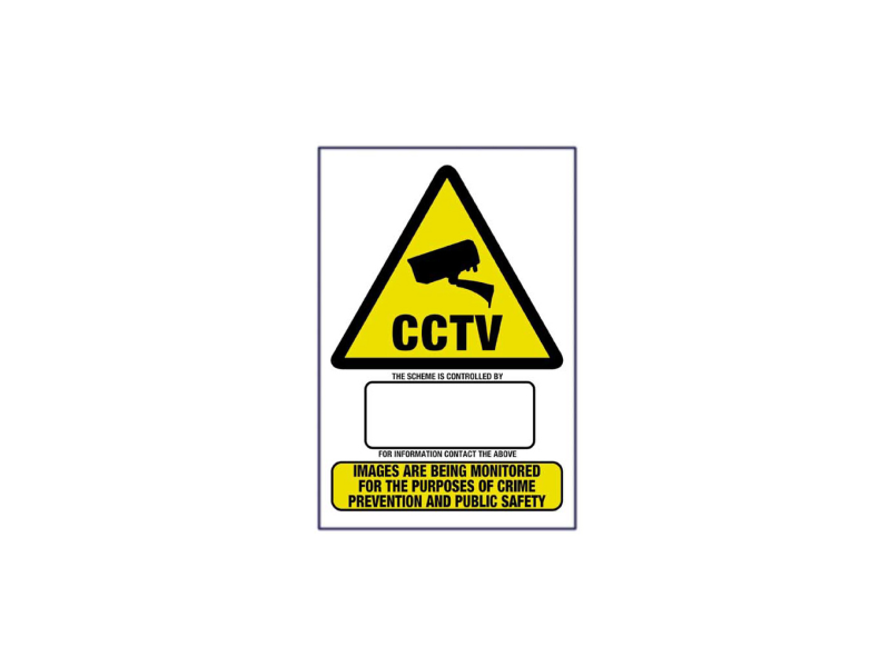 A3 CCTV WARNING SIGN