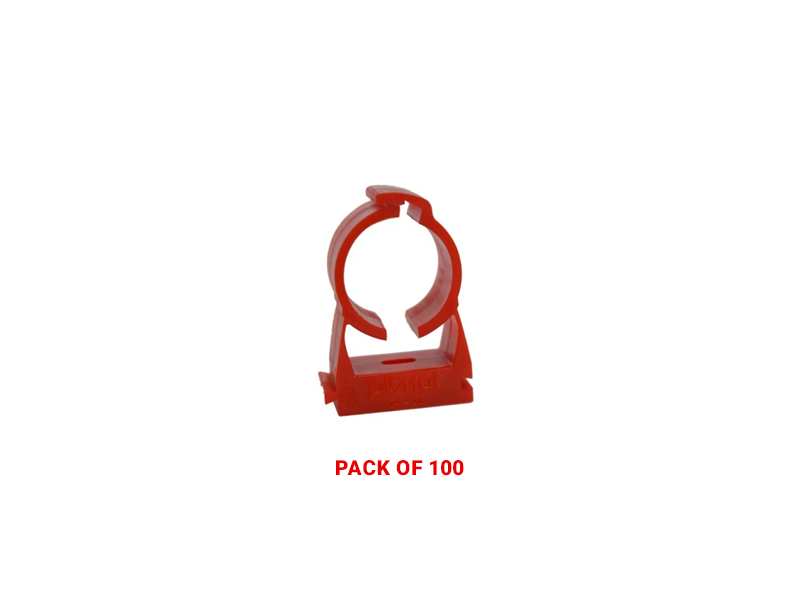 KIDDE PIPE CLIP-RED (100PK)
