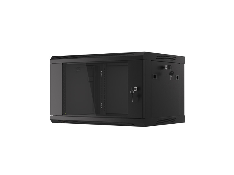 NETWORK CABINET WALL MOUNT (BASIC) 6U 560MM DEEP BLACK FLATPACK