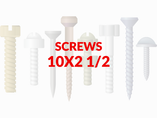 SCREWS SIZE 10 X 2.5 INCH(BOX 100)