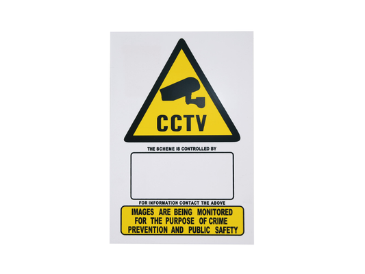A5 CCTV WARNING SIGN