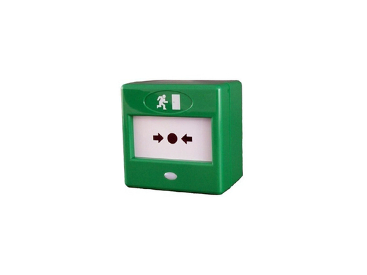 CQR GREEN EMERGENCY DOOR RELEASE TRIPLE POOL WITH OPTIONAL 12-24VDC LED