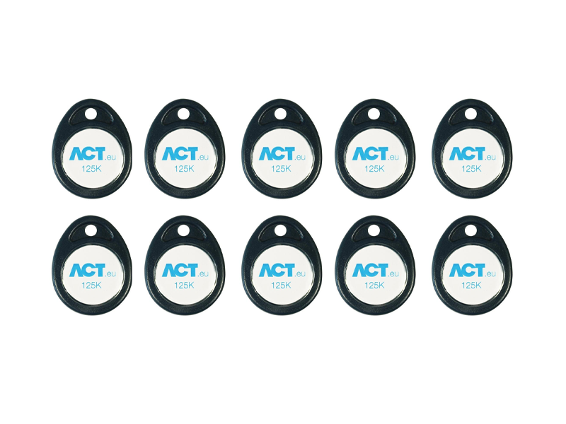 ACT HID PROXIMITY FOB. PACK OF 10 125KHZ EM10T1