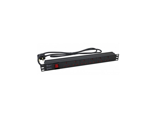 CABINET 6 WAY 19" 1U PDU