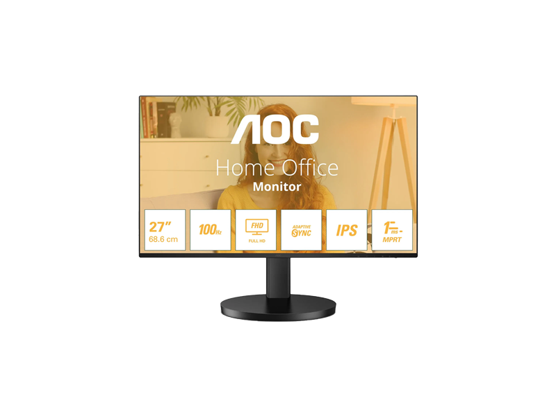 AOC 27" MONITOR 1920X1080, HDMI, VGA, SPEAKERS
