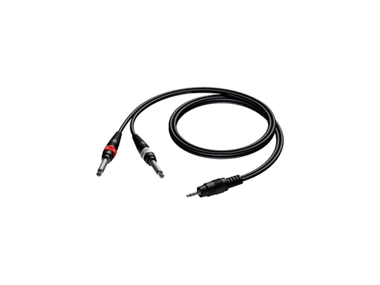 CAB7131.5 MINI JACK STEREO 2 X JACK MAL