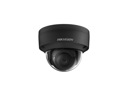 HIK 4MP ACUSENSE FIXED DOME BLACK NETWORK CAMERA