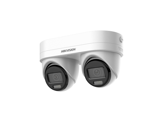 HIKVISION 4 MP DUAL-LENS FIXED POINT ZOOM TURRET NETWORK CAMERA