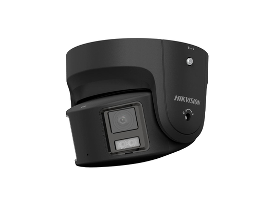 HIKVISION 8 MP PANORAMIC COLORVU FIXED TURRET NETWORK 4MM BLACK CAMERA