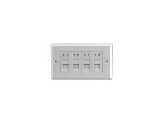 CAT 5 QUAD BACK BOX WALL OUTLET